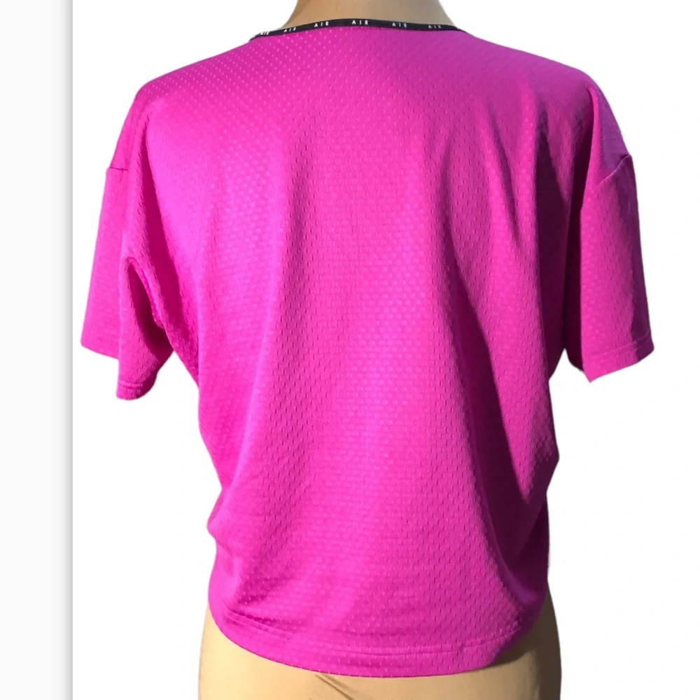 Nike air pink boxy crop top